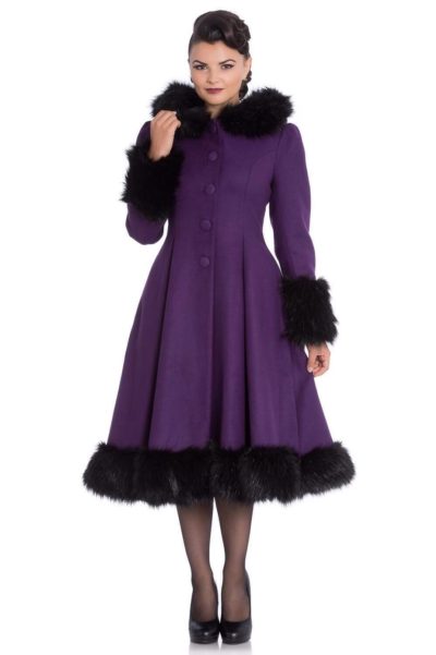 Manteau rétro violet